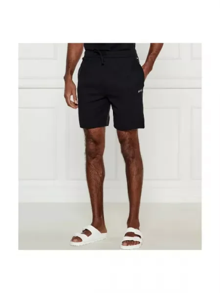 Boss Bodywear Pantaloni scurți Waffle | Regular Fit negru