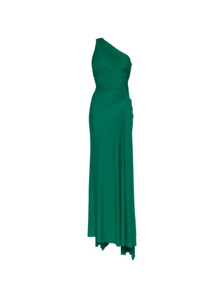 Rochie Herve L. Leroux asimetrică verde