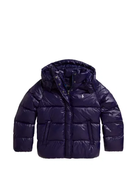 Dětska péřová bunda Polo Ralph Lauren modrá