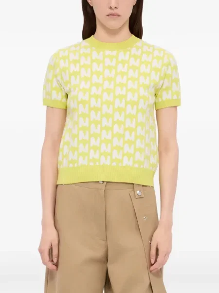 Top Msgm tricotate galben