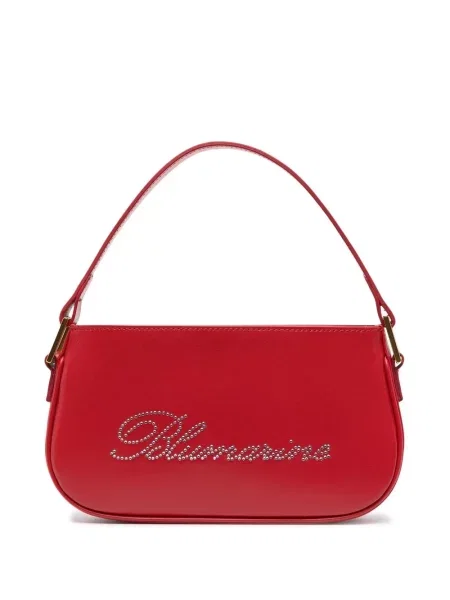 Stras geantă de mână Blumarine din piele roșu