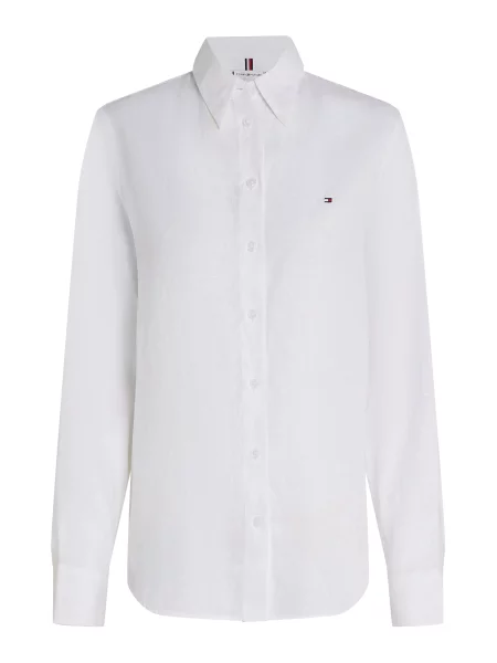 TOMMY HILFIGER Bluză ESS' alb