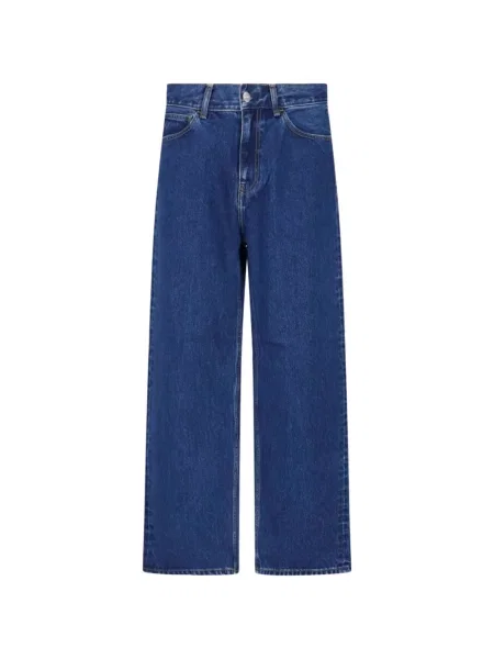 Blugi drepți Carhartt Wip albastru