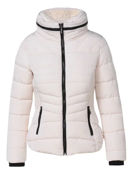 KOROSHI Geacă de iarnă negru alb