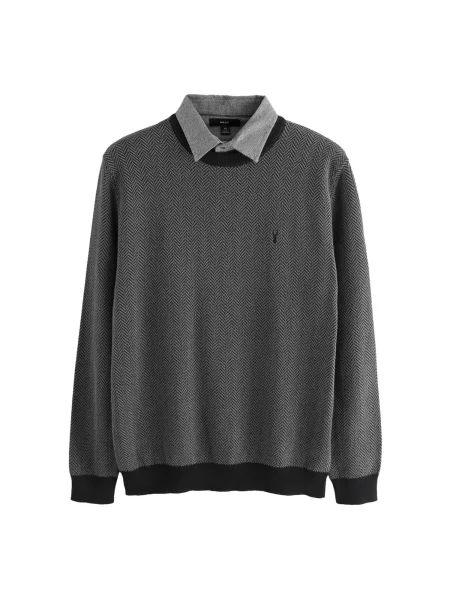 Next Svetr antracitová černá