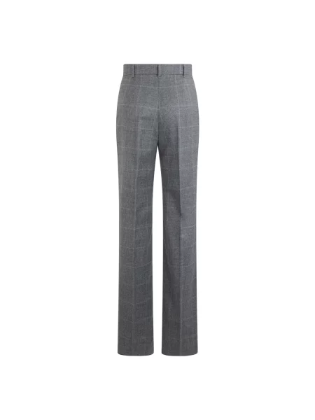Spodnie Max Mara Studio wełniane eleganckie szare