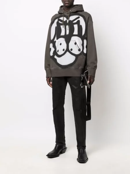 Blugi Givenchy zdrențuiți negru