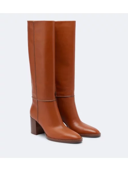 Cizme Gianvito Rossi din piele maro