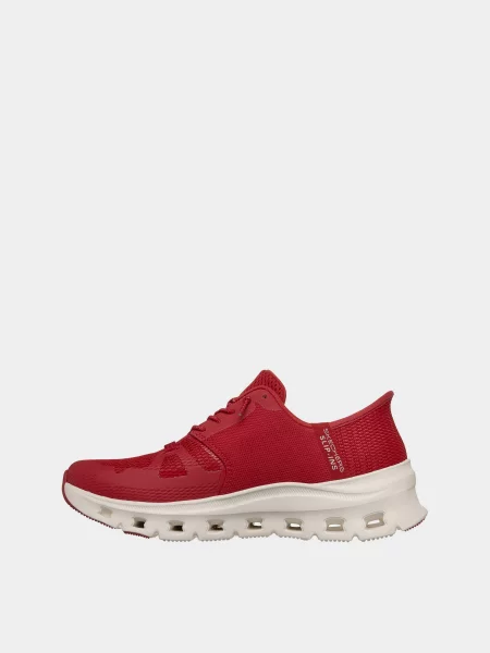 Кожаные повседневные кроссовки Skechers красные