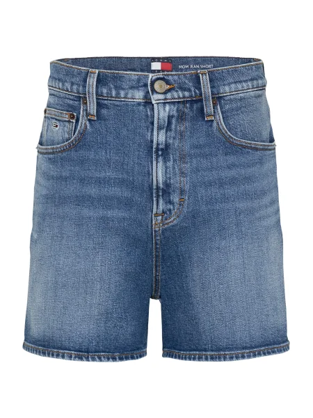 Tommy Jeans Pantaloni scurți de blugi Mom Fit albastru