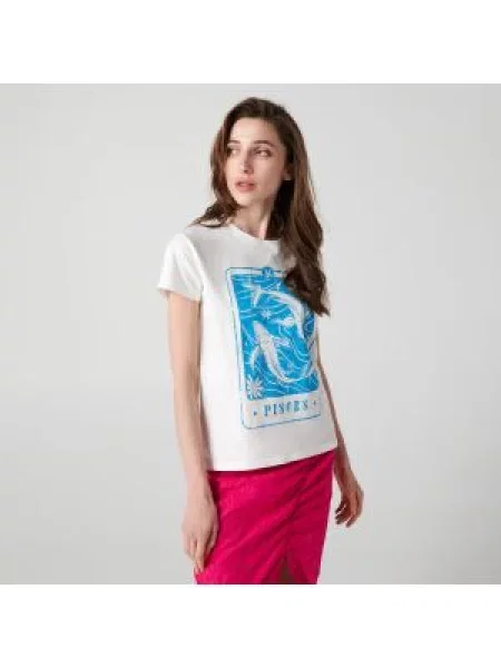 Sinsay Tričko s potiskem bílá