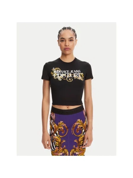 Versace Jeans Couture T-shirt Slim Fit crna