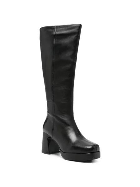 Botine Bruno Premi din piele cu platformă negru