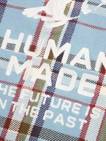 Карирана риза Human Made синьо