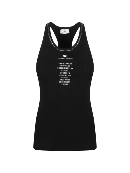 Top Elisabetta Franchi negru