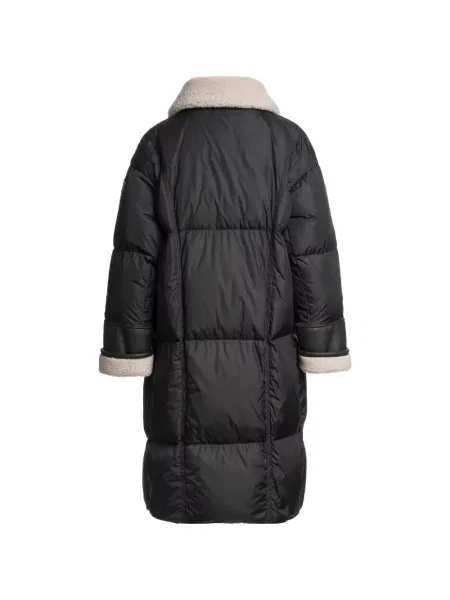 Haină din piele de oaie Parajumpers negru