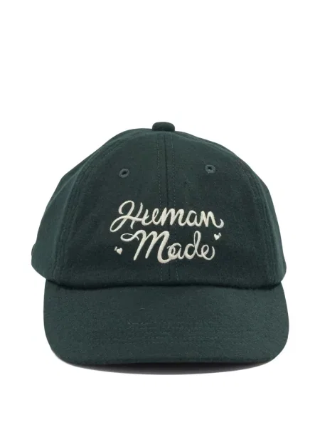 Шапка с козирки Human Made бродирана зелено