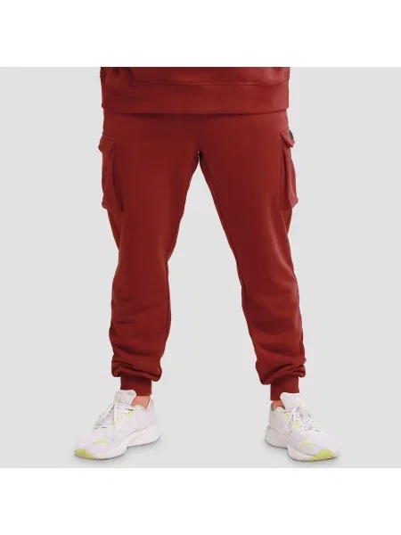 Joggery fitness cargo regular Utility czerwone