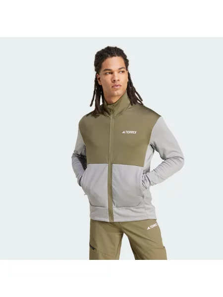 Bunda Terrex Multi Light Fleece Full-Zip šedá