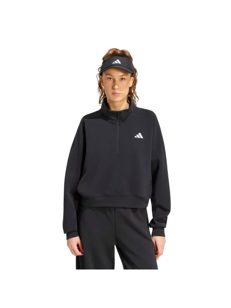 ADIDAS PERFORMANCE Športová mikina čierna biela
