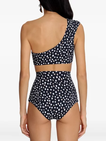 Bikini Lygia & Nanny w grochy asymetryczny czarny