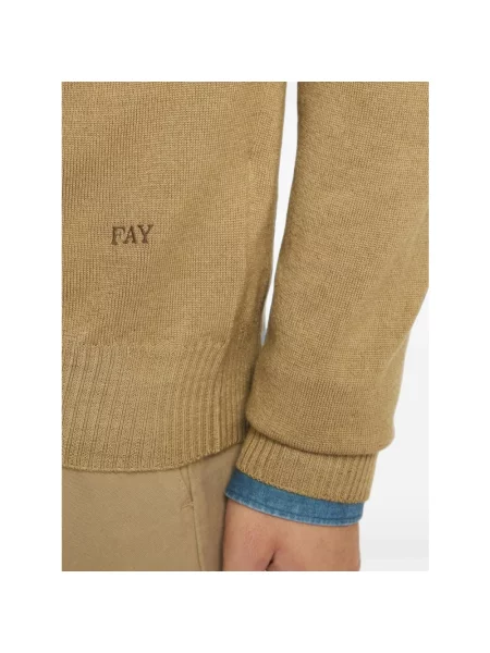 Sweter Fay wełniany beżowy