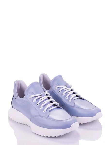 Кожаные повседневные кроссовки Marco Piero голубые