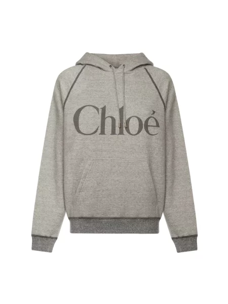 Bluza z kapturem Chloe z kapturem szara