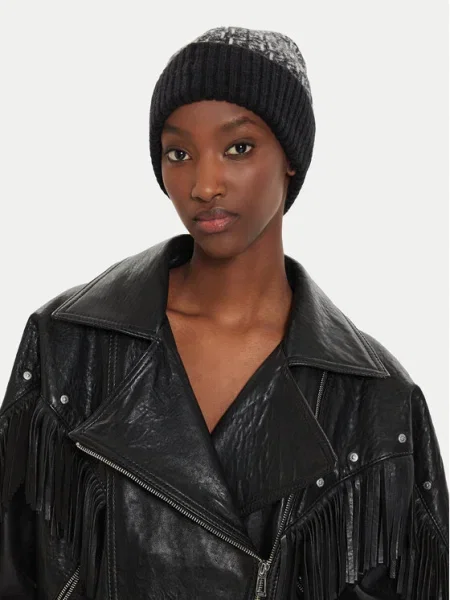 Calvin Klein Căciulă Monogram Fold negru