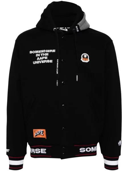 Geacă Aape By A Bathing Ape cu glugă negru