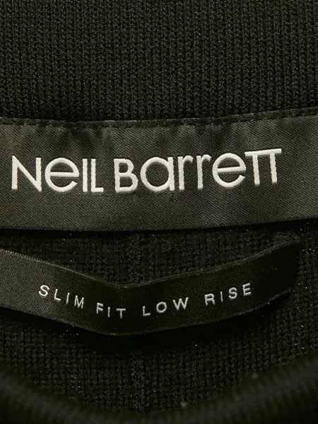 Pletené kalhoty Neil Barrett černé