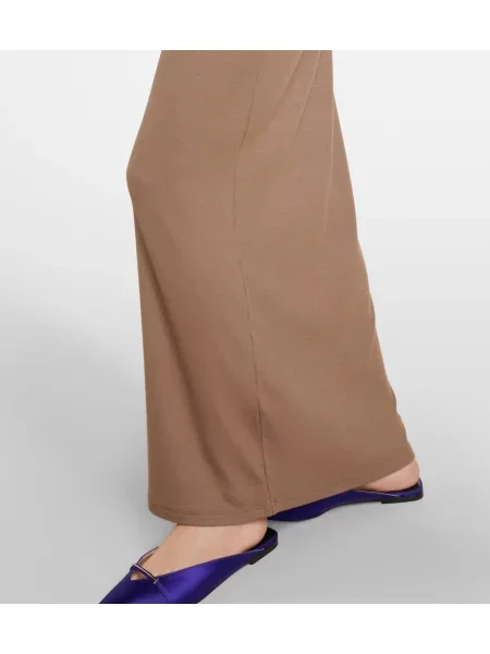 Rochie maxi Tom Ford din jerseu de costum maro