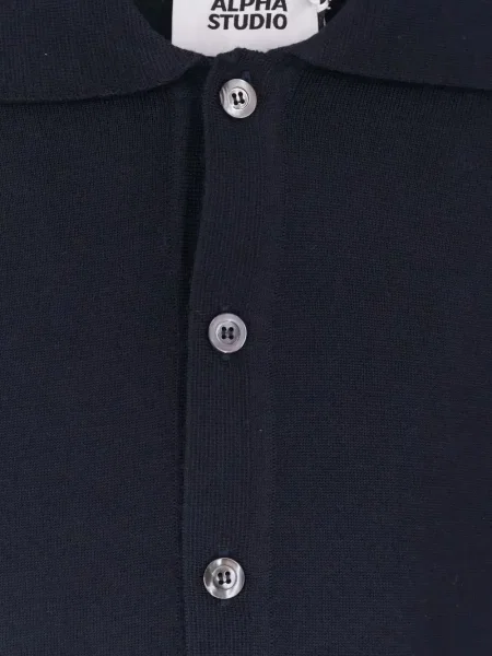 Gulerat cardigan Alpha Industries albastru