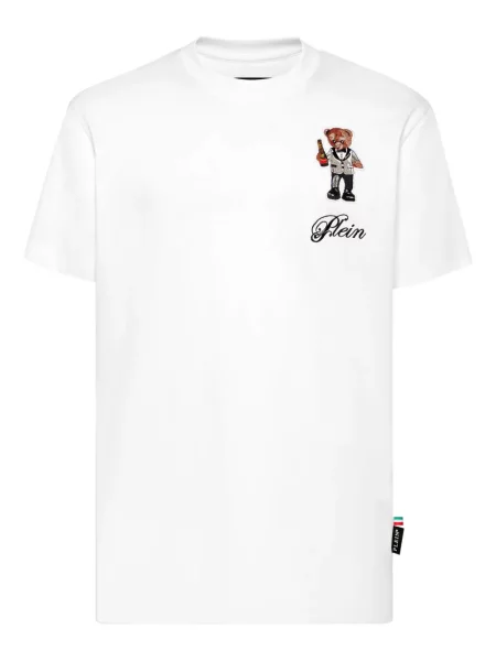 Tricou Philipp Plein teddy alb