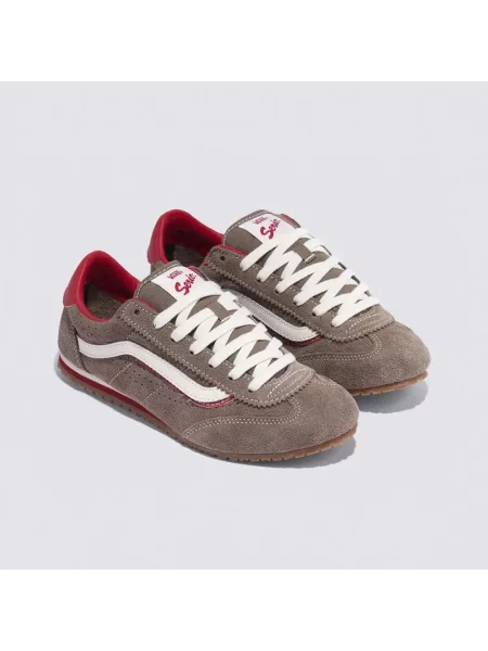 Sneakersy Vans zamszowe brązowe