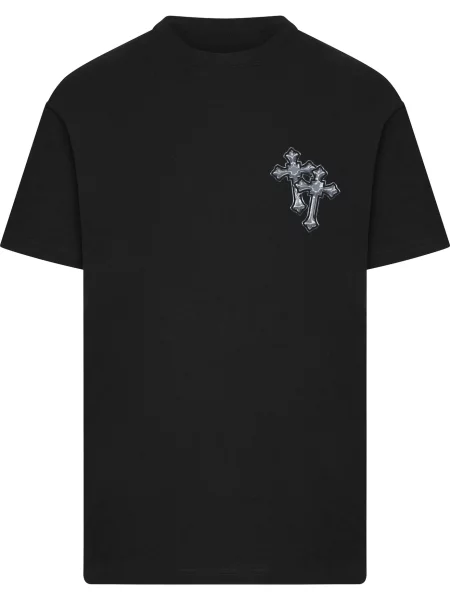 Mister Tee Póló szürke / fekete fehér