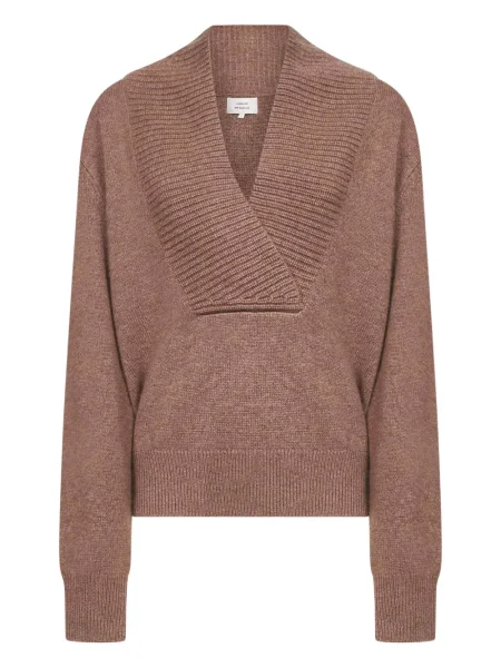 Sweter Loulou De Saison z dekoltem w serek