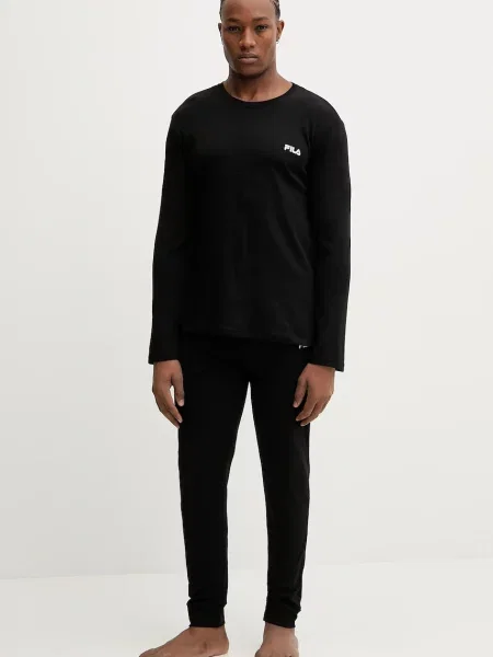 Fila piżama gładka czarny