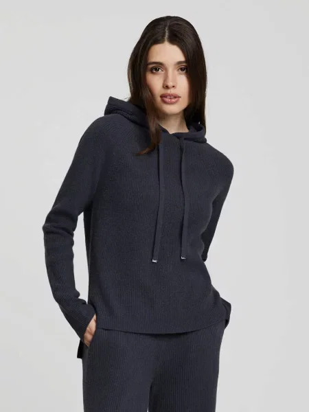 Женское однотонное худи сіра