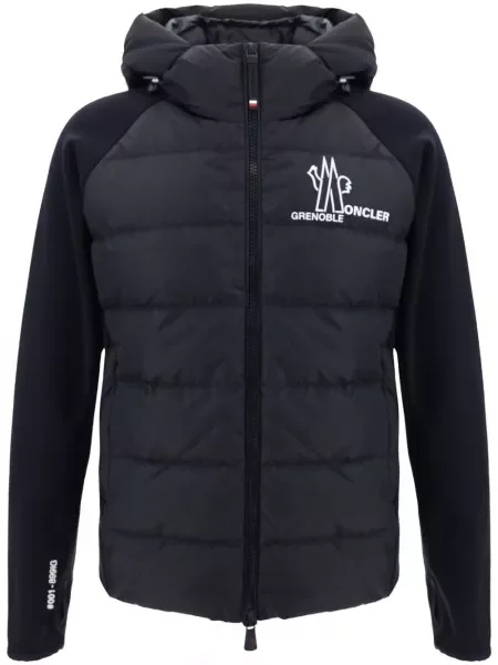 Geacă Moncler Grenoble cu imagine negru