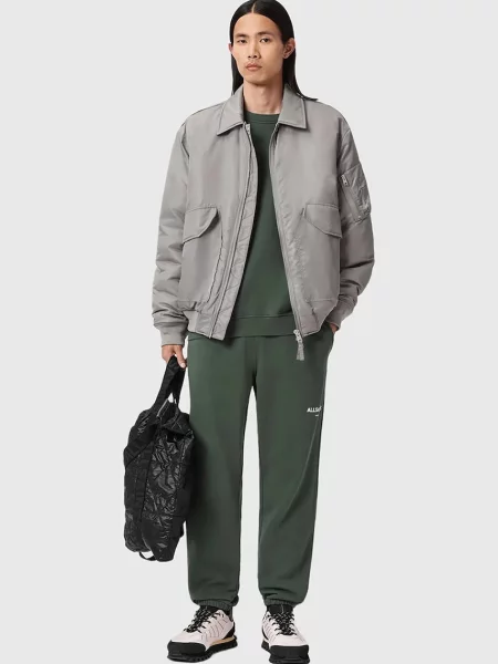 Спортивні штани AllSaints однотонні зелений