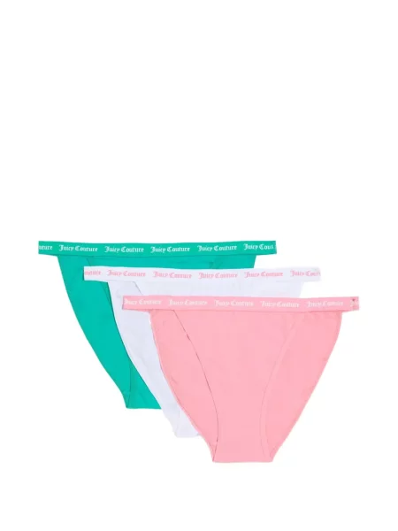Chiloți briefs Juicy Couture cu autograf roz
