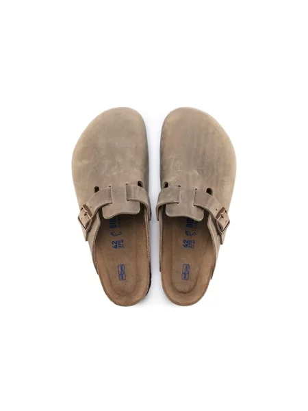 Birkenstock Boston BS Regular Fit Tabacco Brown Unisex Sandały Birkenstock Size: 9 brązowy