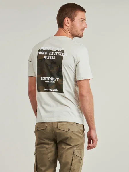 Tricou Replay bej