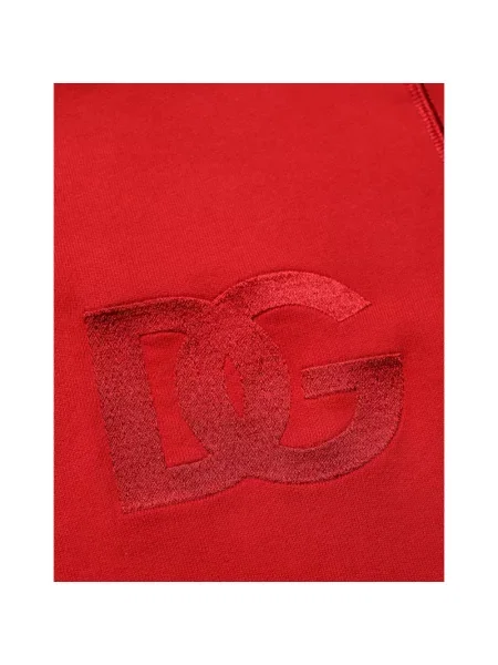Sweter Dolce And Gabbana z kapturem czerwony