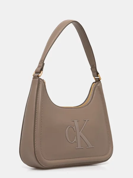 Calvin Klein Geantă Bold Ck Small Shoulder Bag bej