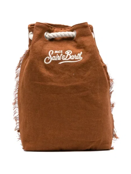 Rucsac Mc2 Saint Barth cu broderie maro