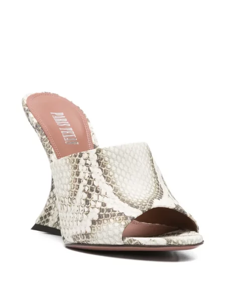 Sandale Paris Texas cu model piele de șarpe