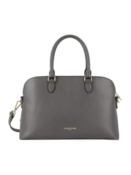 Torebka skórzana Lancaster skórzana szara