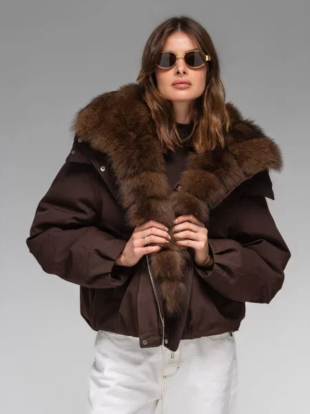 Зимова куртка VIVA WEAR коричневий